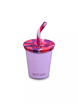 KLEAN KANTEEN | Edelstahl Trinkbecher Kid Cup 296ml mit Deckel und Trinkhalm | 